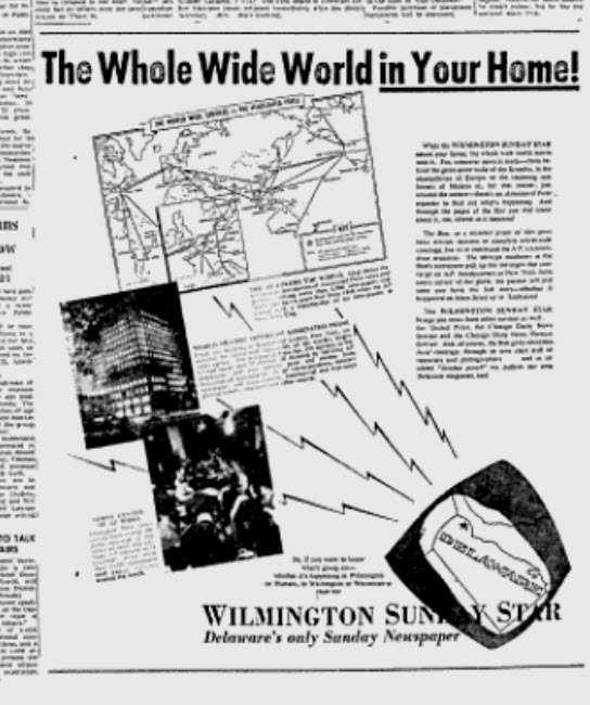 Wilmington Newspaper, The Sunday Star, Available on Google Archive